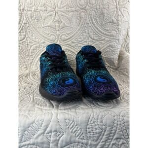 Yes We Vibe Men's Size 6 Women's Size 8.5W Ombré Green Blue Black Ying Yang